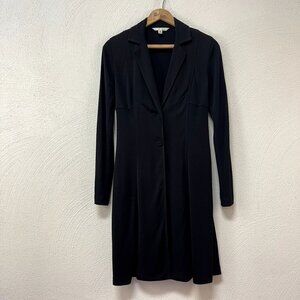 Cabi By The Door Black Jacket Rayon Three Button Closure Sz XS (#102)